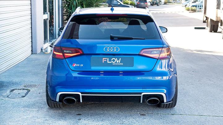 Flow Designs AUDI RS3 8V PFL SPORTBACK FULL SPLITTER SET - OPTION 2 - V-Tech Australia | VW & Audi Performance Parts