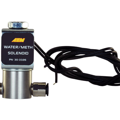 AEM High-Flow Low-Current Water/Methanol Solenoid (Shut off Valve)