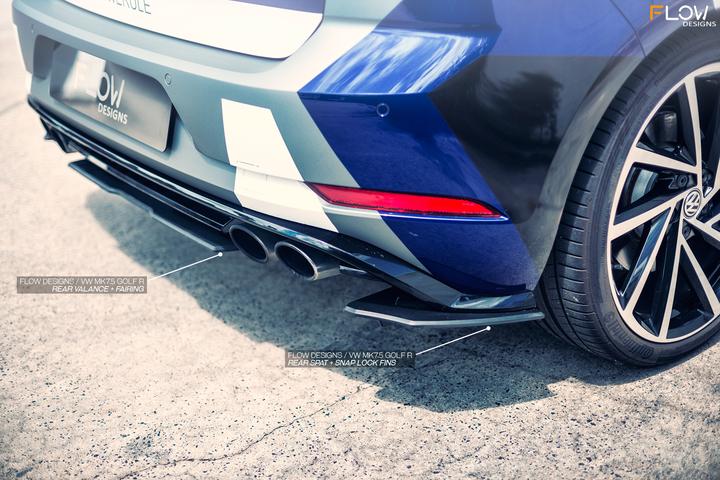 Flow Designs VW MK7.5 GOLF R REAR VALANCE - V-Tech Australia | VW & Audi Performance Parts