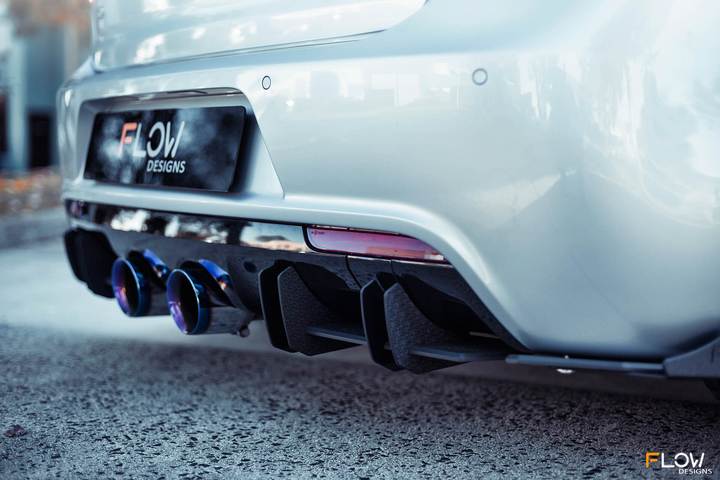 Flow Designs VW MK6 GOLF R REAR VALANCE & FLOW-LOCK DIFFUSER FINS - V-Tech Australia | VW & Audi Performance Parts