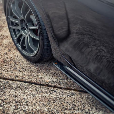 Flow Designs VW MK6 GOLF GTI SIDE SPLITTERS V3 (PAIR) - V-Tech Australia | VW & Audi Performance Parts