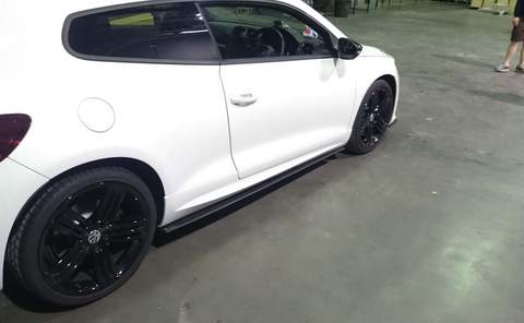 Flow Designs VW SCIROCCO PFL/FL SIDE SPLITTER - V-Tech Australia | VW & Audi Performance Parts
