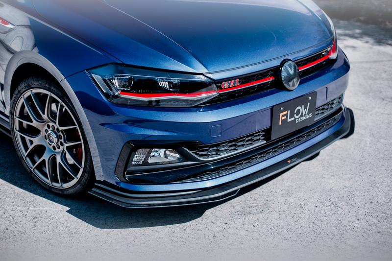 Flow Designs - Volkswagen AW Polo GTI Front Lip Splitter Extensions (Pair)