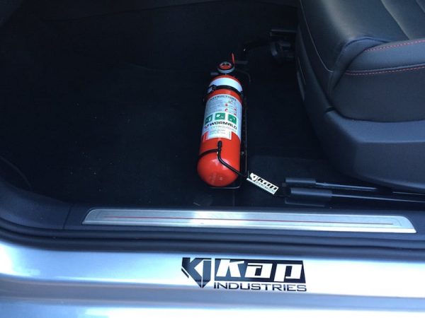 Kap Industries Fire Extinguisher Bracket Volkswagen Scirocco R - V-Tech Australia | VW & Audi Performance Parts