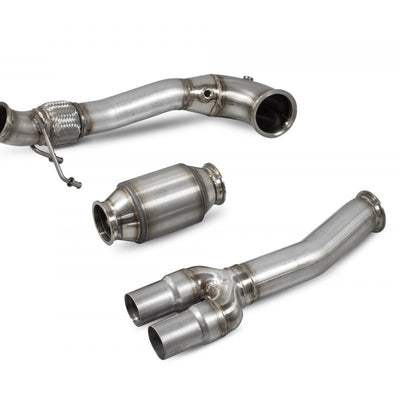 RS3 8V Saloon/Sedan 17-Current Downpipe with a high flow sports catalyst SAUX079 - V-Tech Australia | VW & Audi Performance Parts