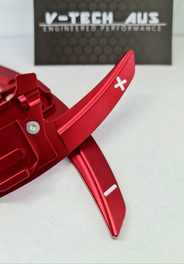 VTech Steering Wheel Paddle Shifter Extension For VW Golf 7/7.5 - Red