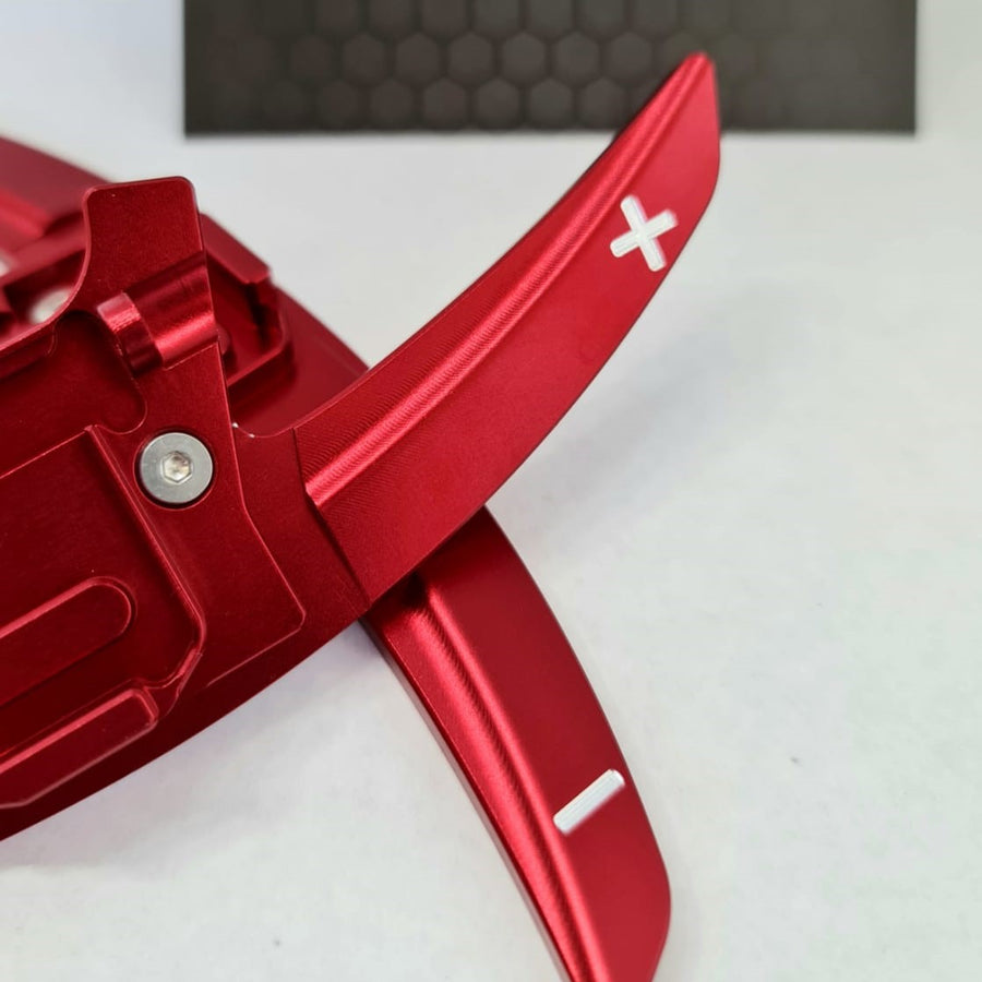 VTech Steering Wheel Paddle Shifter Extension For VW Golf 7/7.5 - Red