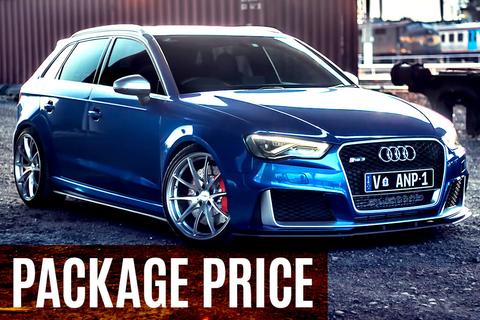 Flow Designs AUDI RS3 8V PFL SPORTBACK FULL SPLITTER SET - OPTION 2 - V-Tech Australia | VW & Audi Performance Parts